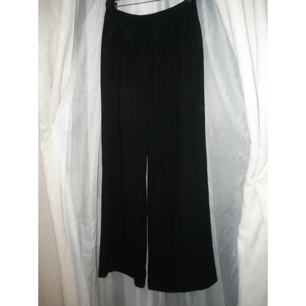 NEW by MISS TINA, WIDE LEG TROUSERS, PANTS, MISSES SIZE 8, BLACK